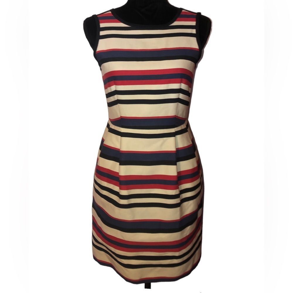J.crew stripped mini dress size 0